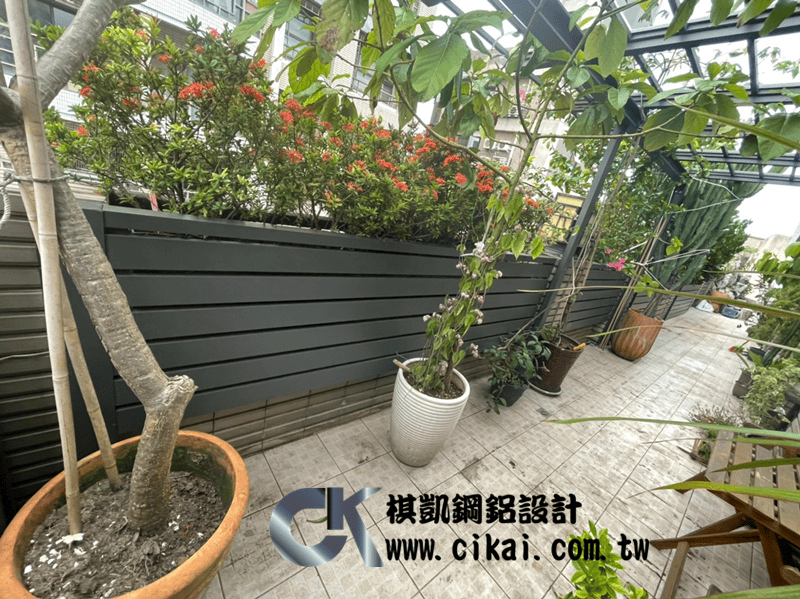 【工程實績】台北市文山區-鋁格柵花架