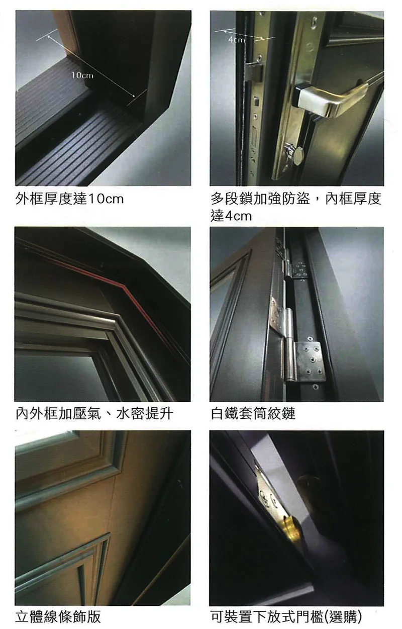 棋凱鋼鋁-正新隔音窗-TC-40加壓氣密玄關門