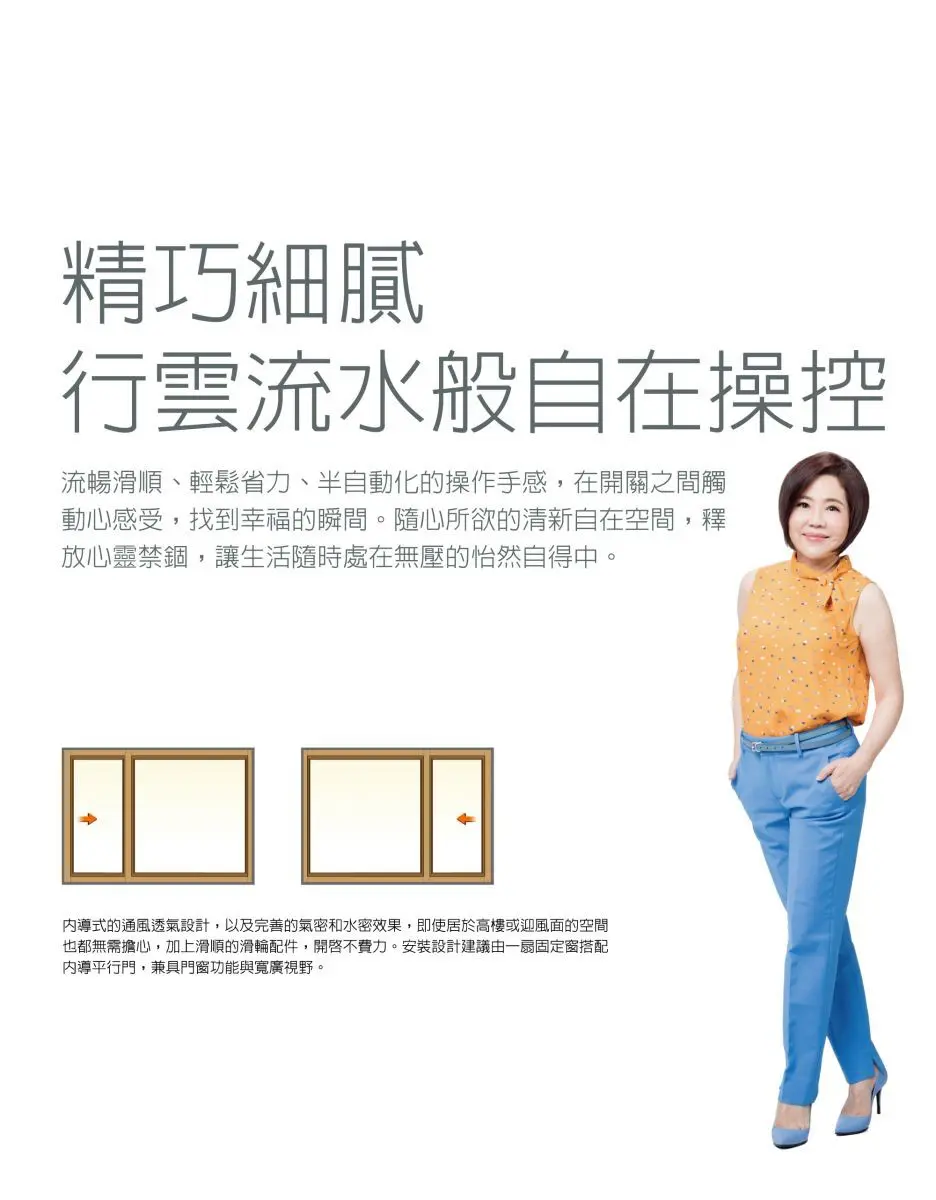 棋凱鋼鋁-正新精品門窗 BLK-HD內導平行門