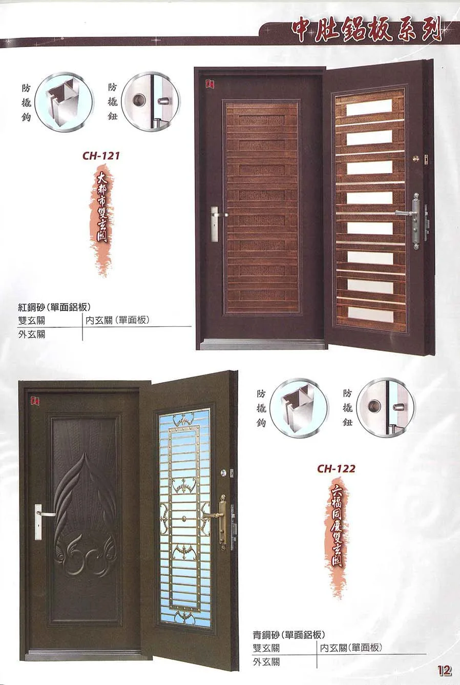 棋凱鋼鋁-慶閎玄關門-中肚鋁板系列