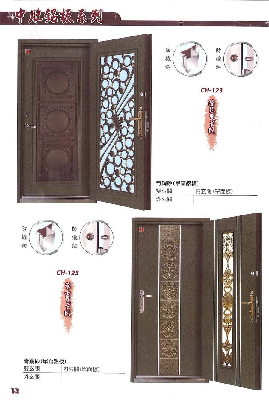 棋凱鋼鋁-慶閎玄關門-中肚鋁板系列