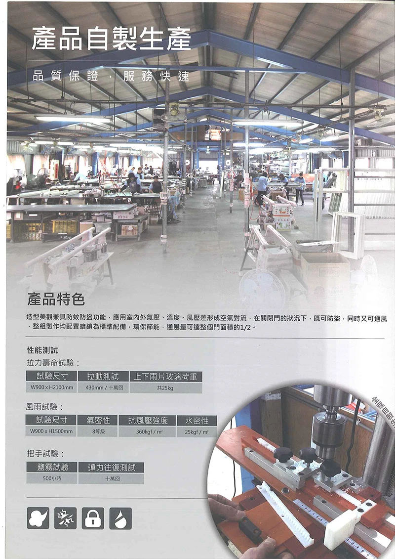 棋凱鋼鋁-大和賞氣密窗-三合一通風門