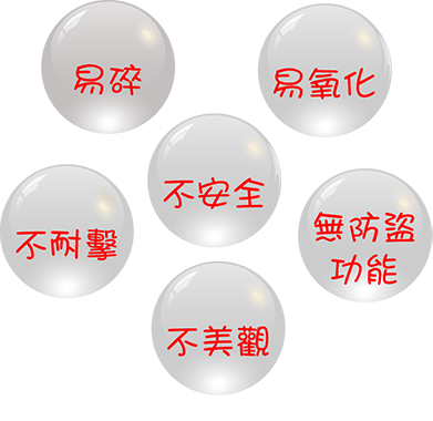 棋凱鋼鋁-傳統PC採光罩的缺點