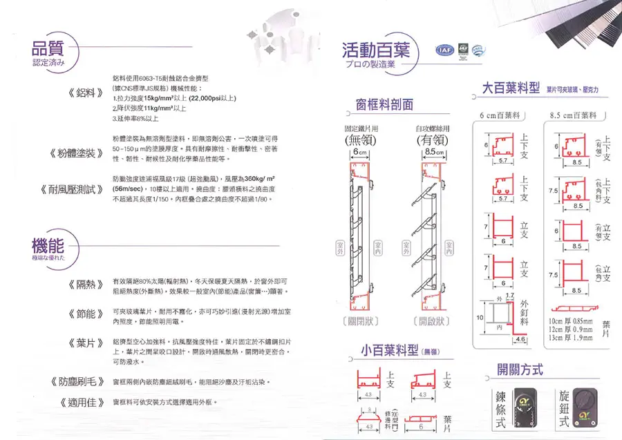 棋凱鋼鋁-活動百葉窗