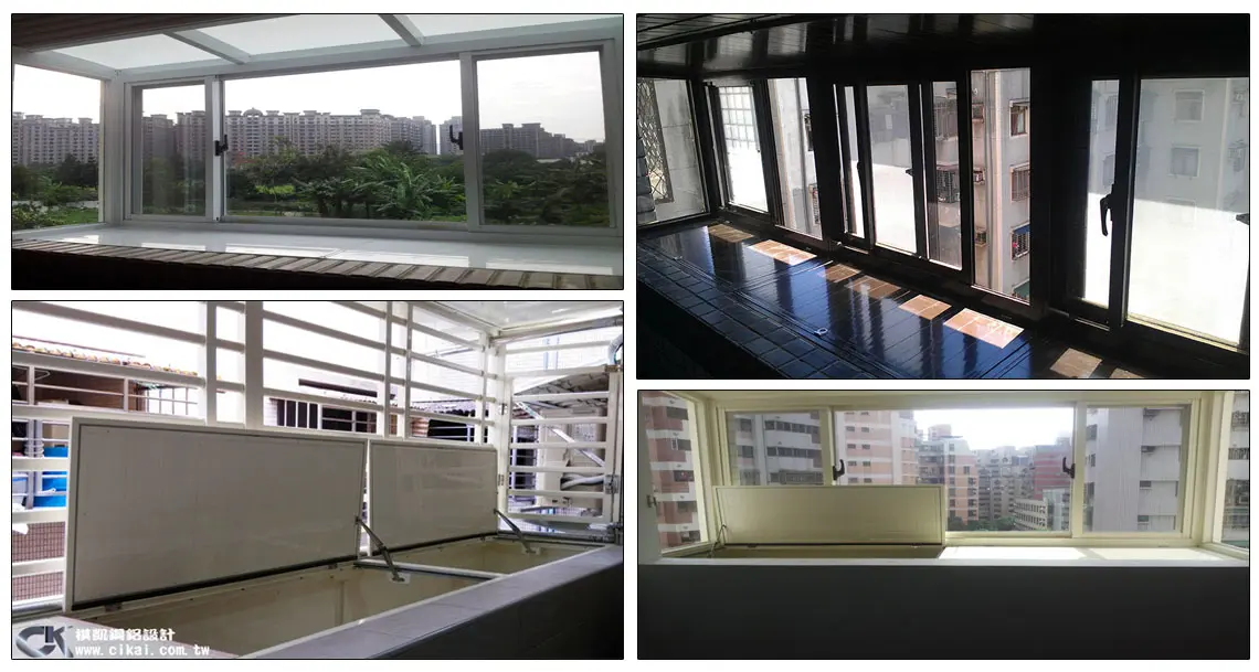 棋凱鋼鋁-凸窗儲藏櫃