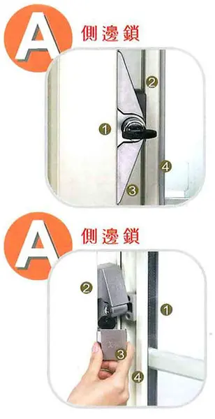 棋凱鋼鋁-氣密(隔音)格子門窗示意圖