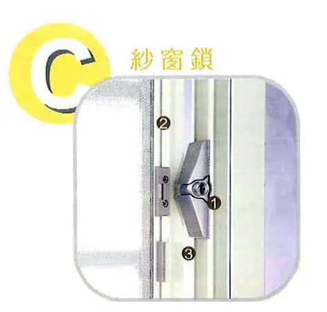 棋凱鋼鋁-氣密(隔音)格子門窗示意圖