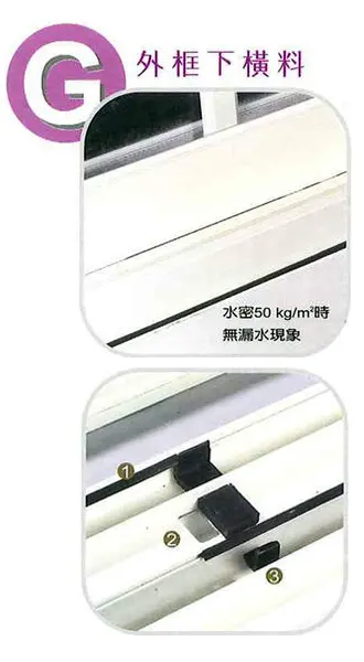 棋凱鋼鋁-氣密(隔音)格子門窗示意圖