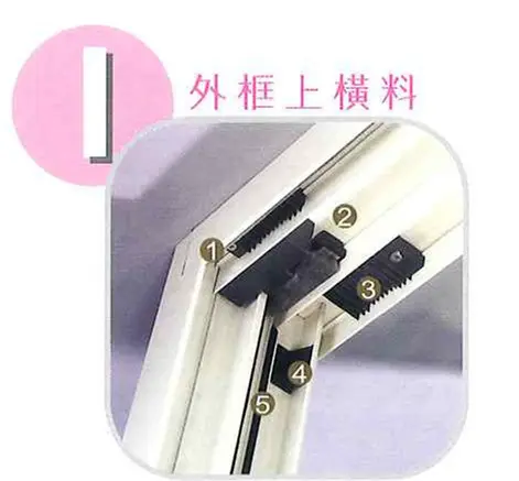 棋凱鋼鋁-氣密(隔音)格子門窗示意圖